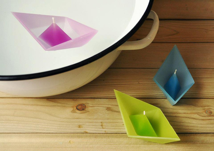 Plovoucí svíčky Sailboat od Candle Design