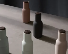 Mlýnky na sůl a pepř Bottle, hunting green-beige / walnut