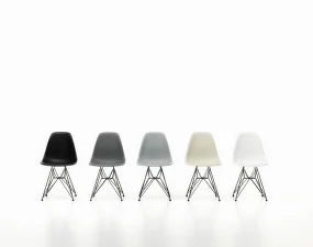 Židle Eames DSR RE, deep black/chrome