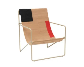 Křeslo Desert Lounge Chair, cashmere / block