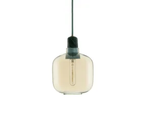 Závěsná lampa Amp Small, gold / green