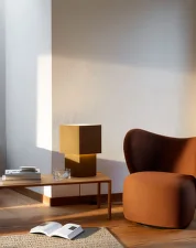 Stolní lampa Romb 36, cumin