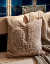 Polštář Lay Cushion, Sand/Off-white