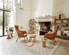 Křeslo HAL Lounge Chair, Leather Premium cognac