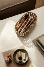 Organizér Ceramic Basket Oval, cashmere