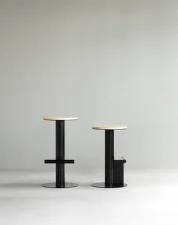 Barová stolička Pole 75, pine / black