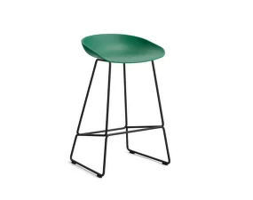 Barová stolička AAS 38 Low, black / teal green