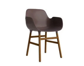 Židle Form s područkami Walnut, brown