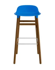 Barová židle Form 75 cm Walnut, bright blue