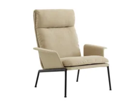 Křeslo Muno LN17 High Back w. Arms, Clay 7/black