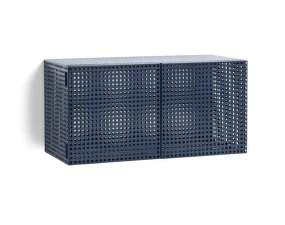 Nástěnná komoda Perforated Cabinet Wall Small, steel blue