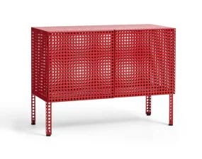 Komoda Perforated Cabinet Floor Small, wine red