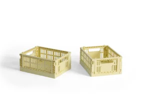 Úložný box Colour Crate Mini set 2ks, light yellow