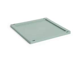 Plastové víko Colour Crate Medium Square/Cube, sage green