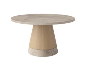 Konferenční stolek Piro Ø60, beige marble