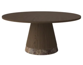 Konferenční stolek Piro Ø90 H42, dark oiled oak