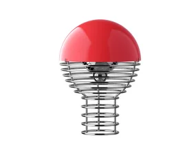 Přenosná lampa Wire 18, red