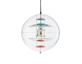 Závěsné svítidlo VP Globe Ø40, chrome/red/blue