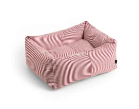 Psí pelíšek Dogs Bed Zip XS, red and white stripe