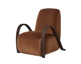 Křeslo Buur Devoré Velvet, rust