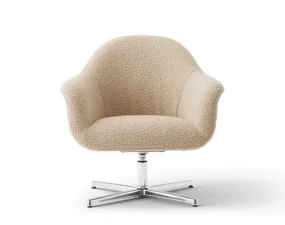 Křeslo Harbour Lounge Chair Swivel, polished aluminium / Baena 15