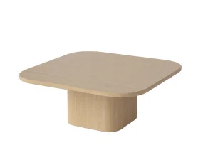 Konferenční stolek Eida 70x70 H28, white pigmented oiled oak