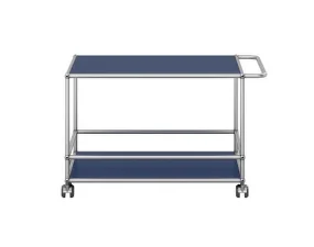 Servírovací vozík USM Haller, steel blue