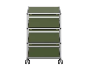 Zásuvkový kontejner na kolečkách USM Haller M26, olive green