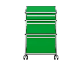 Zásuvkový kontejner na kolečkách USM Haller M63, green