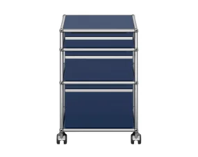 Zásuvkový kontejner na kolečkách USM Haller M63, steel blue