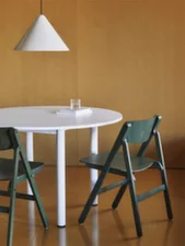 Skládací židle Backflip, cedar green lacquered beech