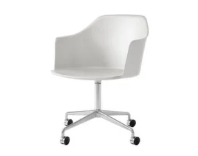 Kancelářská židle Rely HW48 s područkami, polished aluminium / oyster