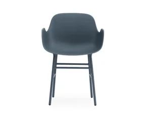 Židle Form s područkami Steel, blue