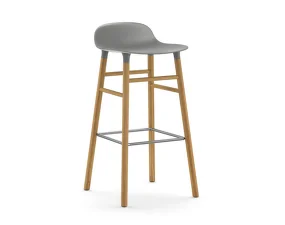 Barová židle Form 75 cm Oak, grey