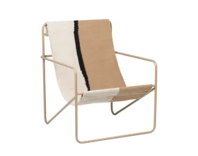 Křeslo Desert Lounge Chair, cashmere / soil
