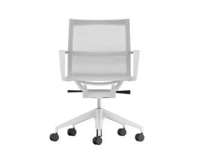 Kancelářská židle Physix na tvrdou podlahu, soft grey / silver grey