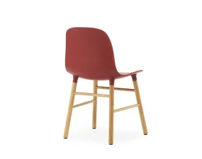 Židle Form Oak, red