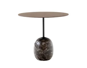 Konferenční stolek Lato LN9, walnut/emparador marble