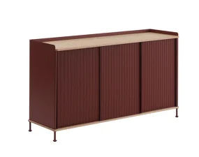 Komoda Enfold Sideboard 148x85, oak/deep red
