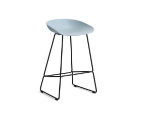 Barová stolička AAS 38 Low, black / slate blue