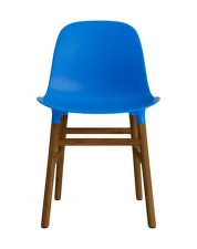 Židle Form Walnut, bright blue