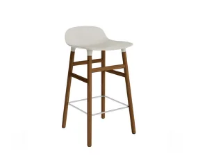 Barová židle Form 65 cm Walnut, light grey