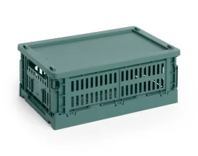Plastové víko Colour Crate Small, dark green