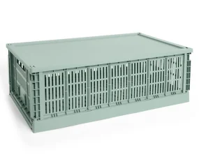 Plastové víko Colour Crate Large, sage green