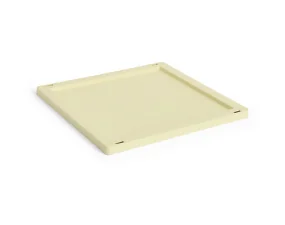 Plastové víko Colour Crate Medium Square/Cube, light yellow