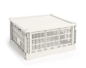 Plastové víko Colour Crate Large Square, off-white