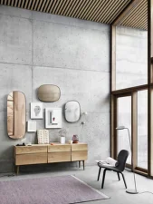 Zrcadlo Framed Mirror, large dark green/clear