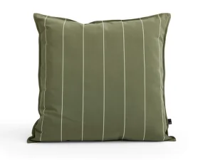 Polštář Terrazza, olive narrow stripe