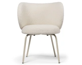 Jídelní židle Rico, Nordic Bouclé off-white / cashmere