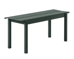 Lavice Linear Steel Bench 110 cm, dark green